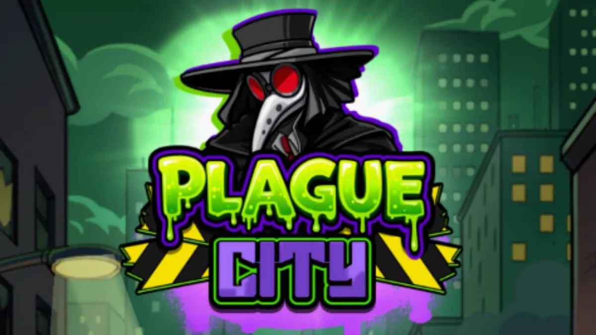 Interface do jogo Plague City em um smartphone mostrando a grade 6x5 e o tema apocalíptico